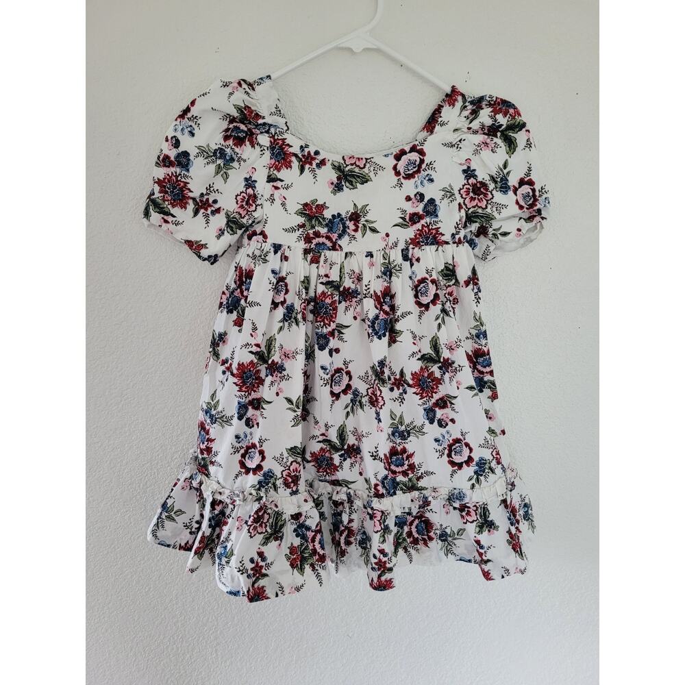 Janie and Jack Girls‎ Floral Ruffle Dress size 6 #house